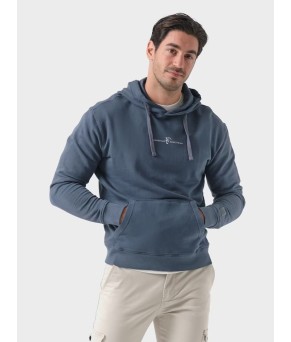 Sudadera Capucha Garment Dyed | Cobalto