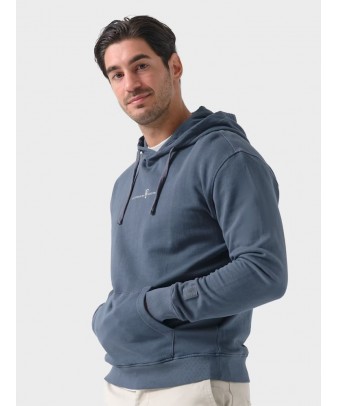 Sudadera Capucha Garment Dyed | Cobalto