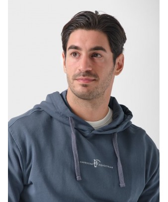 Sudadera Capucha Garment Dyed | Cobalto