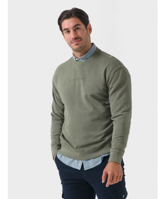 Sudadera Garment Dyed | Salvia