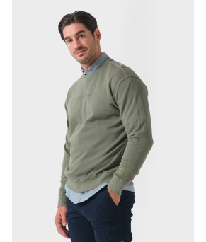 Sudadera Garment Dyed | Salvia