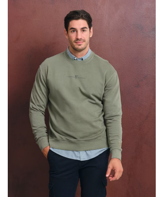 Sudadera Garment Dyed | Salvia