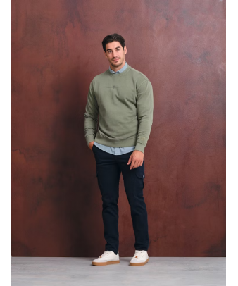 Sudadera Garment Dyed | Salvia