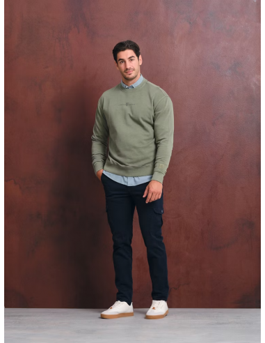 Sudadera Garment Dyed | Salvia