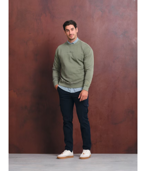 Sudadera Garment Dyed | Salvia