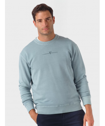Sudadera Garment Dyed | Zafiro