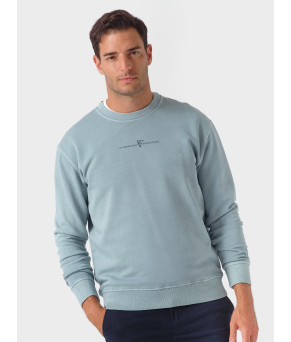 Sudadera Garment Dyed | Zafiro