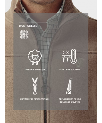 Chaleco Polar | Sepia 2