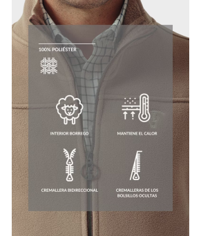 Chaleco Polar | Sepia