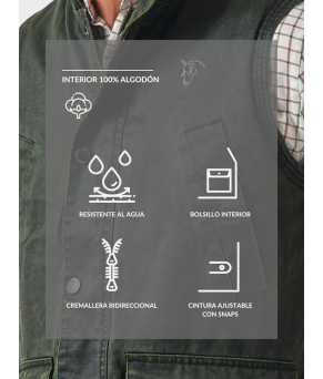 Chaleco Efecto Encerado | Caza