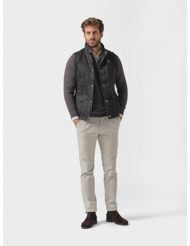 Chaleco Efecto Encerado | Moka Chaleco Efecto Encerado | Moka