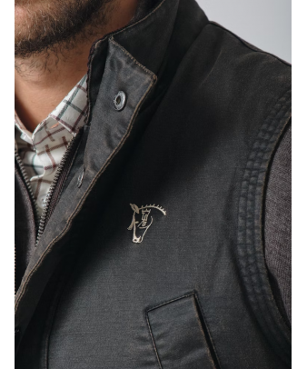 Chaleco Efecto Encerado | Moka