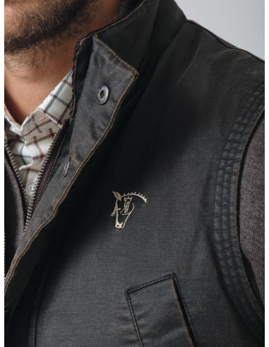 Chaleco Efecto Encerado | Moka Chaleco Efecto Encerado | Moka