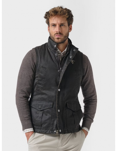 Chaleco Efecto Encerado | Moka Chaleco Efecto Encerado | Moka