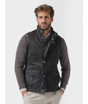 Chaleco Efecto Encerado | Moka