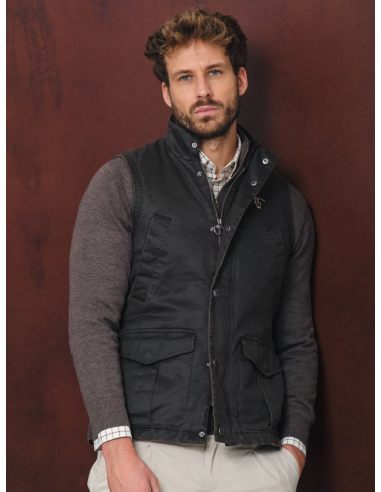 Chaleco Efecto Encerado | Moka Chaleco Efecto Encerado | Moka