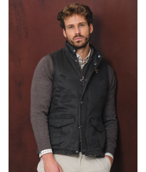 Chaleco Efecto Encerado | Moka