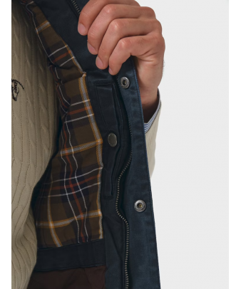 Chaleco Efecto Encerado | Marino