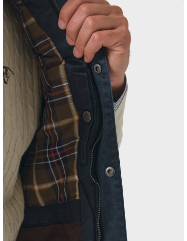 Chaleco Efecto Encerado | Marino Chaleco Efecto Encerado | Marino