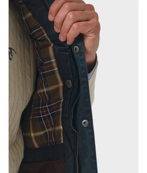 Chaleco Efecto Encerado | Marino