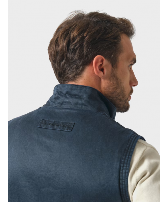 Chaleco Efecto Encerado | Marino