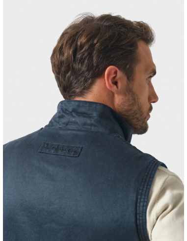 Chaleco Efecto Encerado | Marino Chaleco Efecto Encerado | Marino