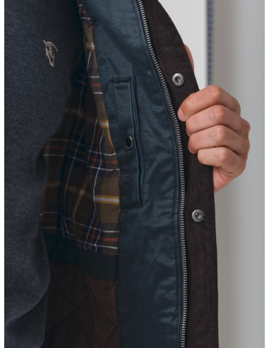 Parka Efecto Encerado | Marino