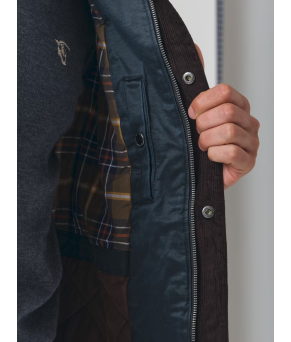 Parka Efecto Encerado | Marino