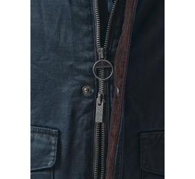 Parka Efecto Encerado | Marino