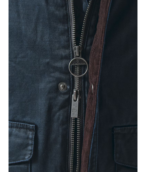 Parka Efecto Encerado | Marino