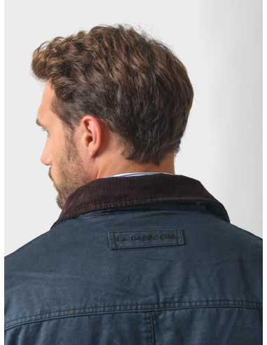 Parka Efecto Encerado | Marino