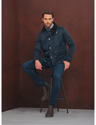 Parka Efecto Encerado | Marino