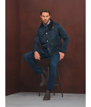 Parka Efecto Encerado | Marino