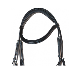 Cabezada inglesa doma 'Los Nietos Dressage' con doble rienda | Varios colores