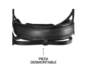 Cabezada inglesa doma 'Los Nietos Dressage' con doble rienda | Varios colores