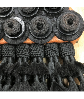 Mosquero De Seda Artesano Premium | Negro/Rojo