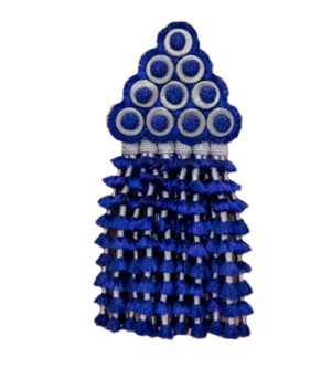 Mosquero artesano de seda premium |  Azulina - Plata