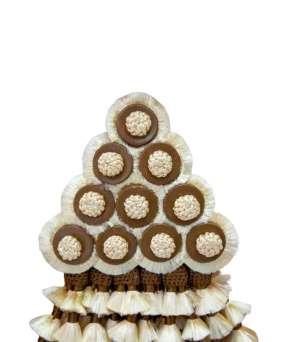 Mosquero artesano de seda premium | Beige - Marrón