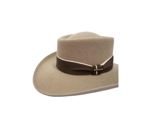 Sombrero gambler lana 180 gr con medio lazo | Nutria