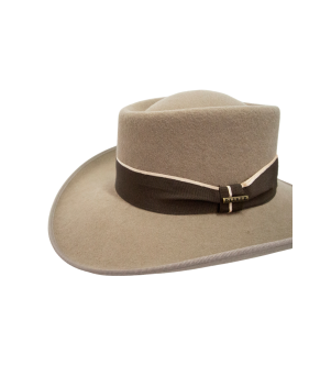 Sombrero gambler lana 180 gr con medio lazo | Nutria