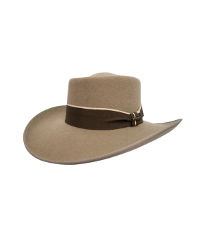 Sombrero gambler lana 180 gr con medio lazo | Nutria
