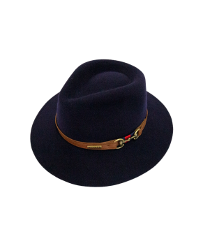 Sombrero chester de lana impermeable con trabillas Guchi