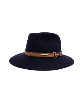 Sombrero chester de lana impermeable con trabillas Guchi