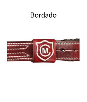 Cinturón de piel 'Los Nietos' | Piña de Cuero | Negro