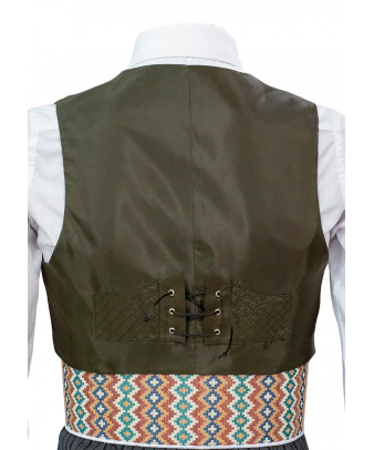 Chaqueta y chalequillo | Sarga | Verde