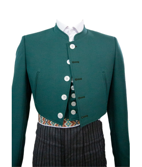 Chaqueta y chalequillo | Sarga | Verde