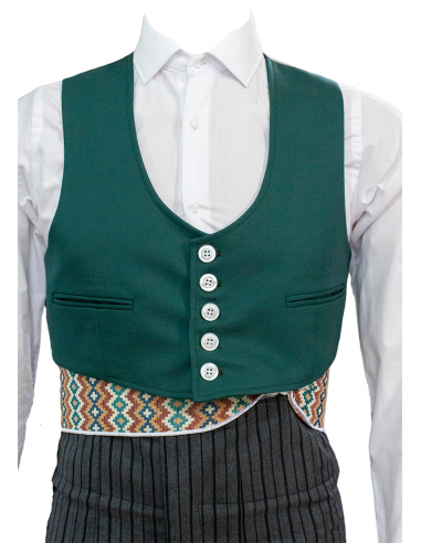 Chaqueta y chalequillo | Sarga | Verde Chaqueta y chalequillo | Sarga | Verde