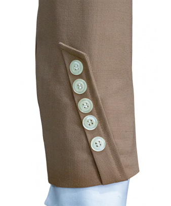 Chaqueta y chalequillo | Sarga | Mocha Mousse