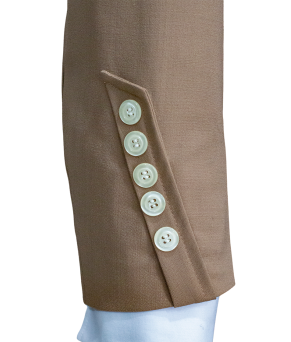 Chaqueta y chalequillo | Sarga | Mocha Mousse