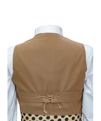 Chaqueta y chalequillo | Sarga | Mocha Mousse